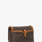 Jet Set Small Logo Print Woven Smartphone Crossbody Bag