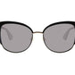 Women's Genice/s Sunglasses In Black Gold/gray Gradient Lens