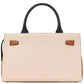 Deco Colorblocked Leather Medium Satchel