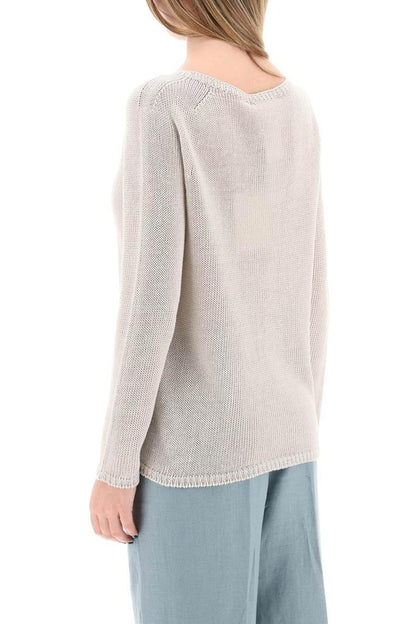 S Max Mara Lightweight Linen Knit Pullover By Giol