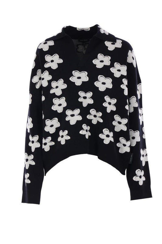 Marc Jacobs Daisy Jacquard Polo Jumper