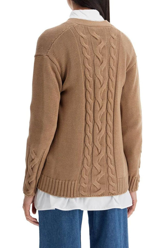 S Max Mara Cotton Knit Cardigan Sweater