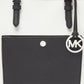 Michael Michael Kors  Leather Jet Set Snap Pocket Tote