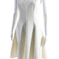 Michael Kors Collection Womens Sleeveless A Line Dress White Cotton