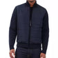 Men's Mixed-Media Knit-Sleeve Puffer Jacket