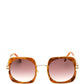 Women's Havana Sunglasses In Brown Marble/brown