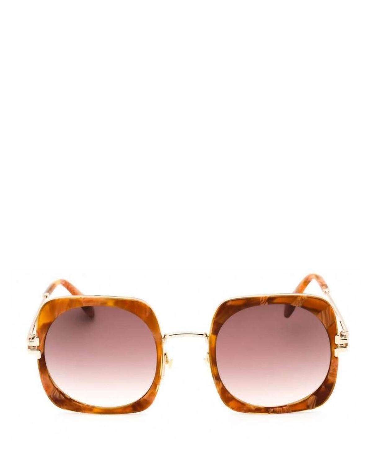 Women's Havana Sunglasses In Brown Marble/brown