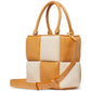 Boxxy Colorblocked Smooth Leather Tote