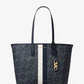 Eliza Large Empire Signature Logo Stripe Tote Bag