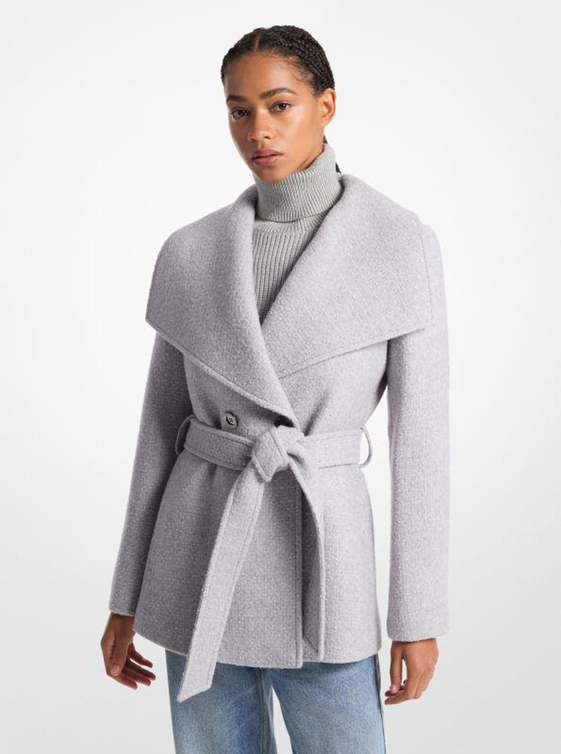 Wool Blend Belted Coat