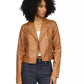 MICHAEL Women's Leather Moto Jacket