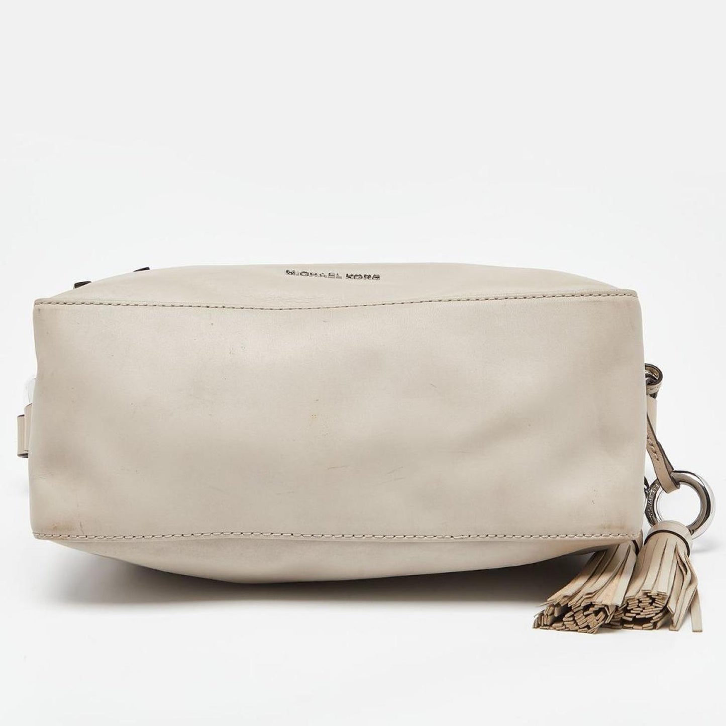 Michael Kors Beige Leather Grand Shoulder Bag