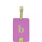 New York Just Mine Initial Luggage Tag, B