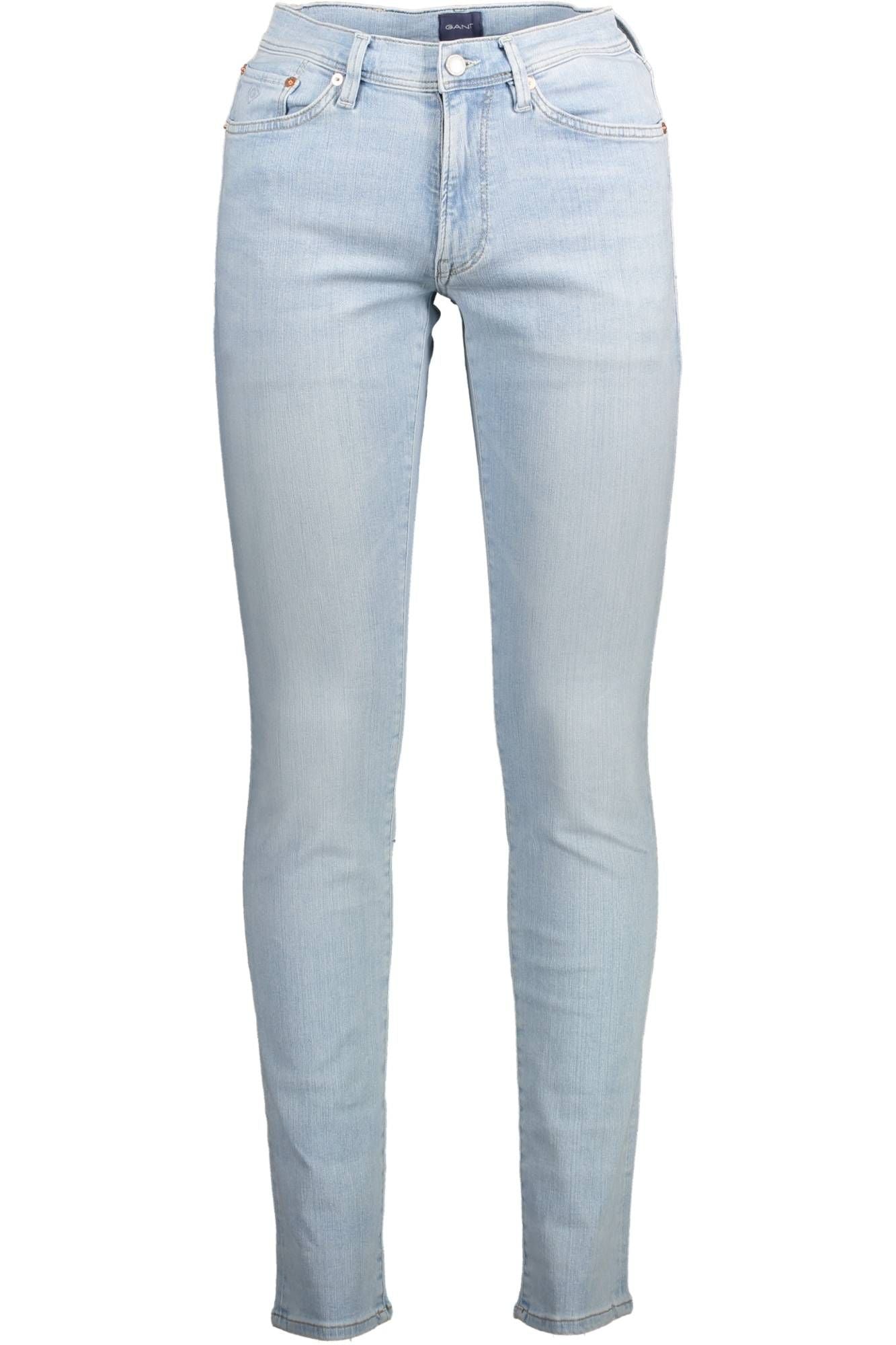 Gant Light Blue Cotton Men Jeans