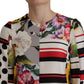 Dolce & Gabbana Multicolor Patchwork Charmeuse Sheath Dress