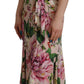 Dolce & Gabbana Elegant Floral Silk Wrap Dress