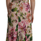 Dolce & Gabbana Elegant Floral Silk Wrap Dress