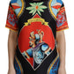 Dolce & Gabbana Glamourous Multicolor Silk Top