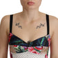 Dolce & Gabbana Floral Print Cropped Corset Top