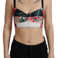 Dolce & Gabbana Floral Print Cropped Corset Top