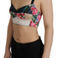 Dolce & Gabbana Floral Print Cropped Corset Top