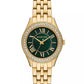 Women's Harlowe Three-Hand Gold-Tone Stainless Steel Watch 33mm