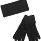 Women's Signature C Metallic Headband and Touch Tip Gloves Set