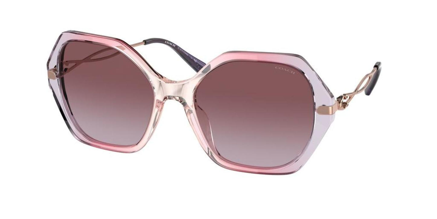 Coach Women's 57mm Gradient Transparent Violet Sunglasses