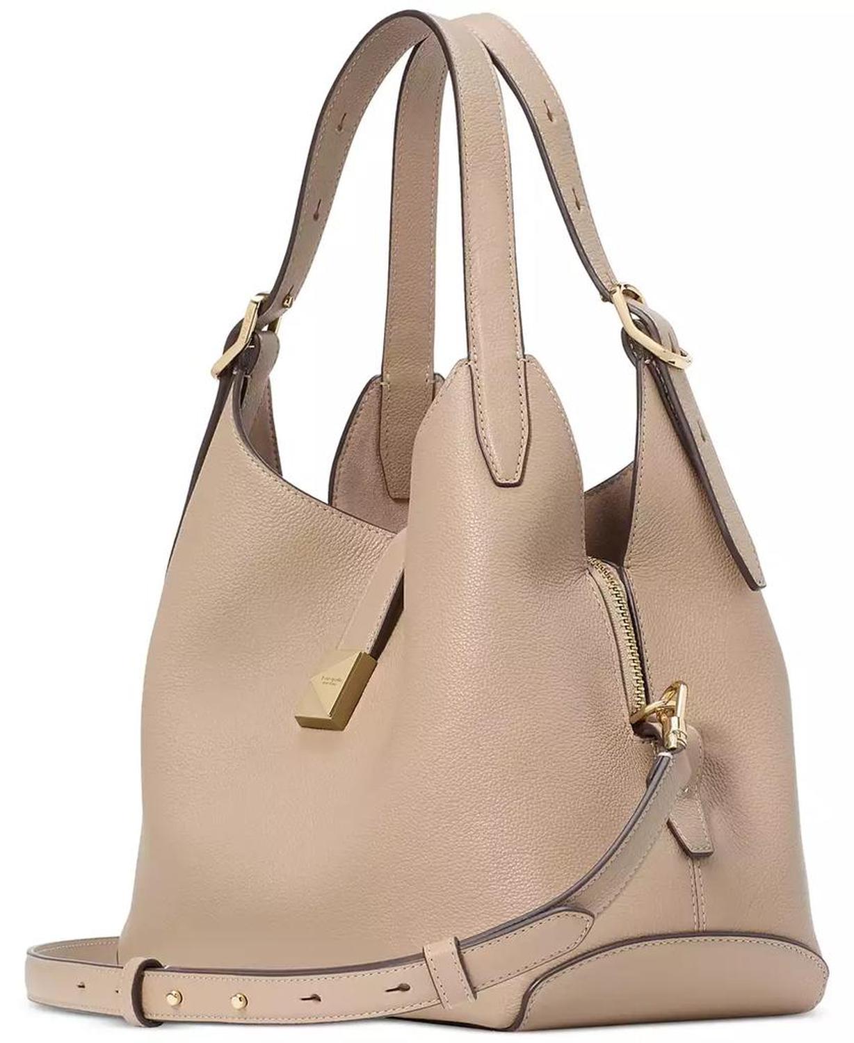 Deco Pebbled Leather Tote Bag