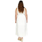 Plus Size Belted Sleeveless Maxi Dress