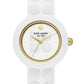 Women's Mini Park Row White Silicone Watch 28mm