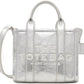 Silver 'The Metallic Leather Crossbody' Tote