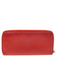 Michael Kors Orange Leather Bedford Zip Around Wallet..