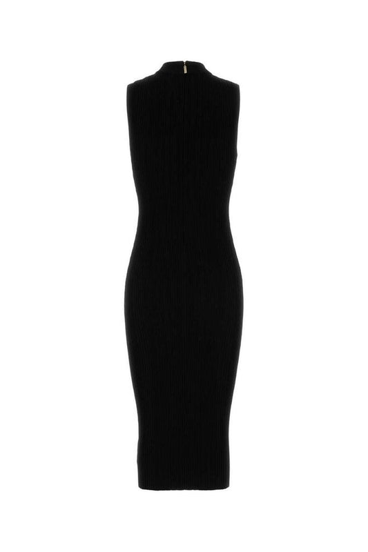 Michael Michael Kors Ribbed Mock Neck Midi Dress