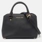 Michael Kors Black Saffiano Leather Small Savannah Satchel