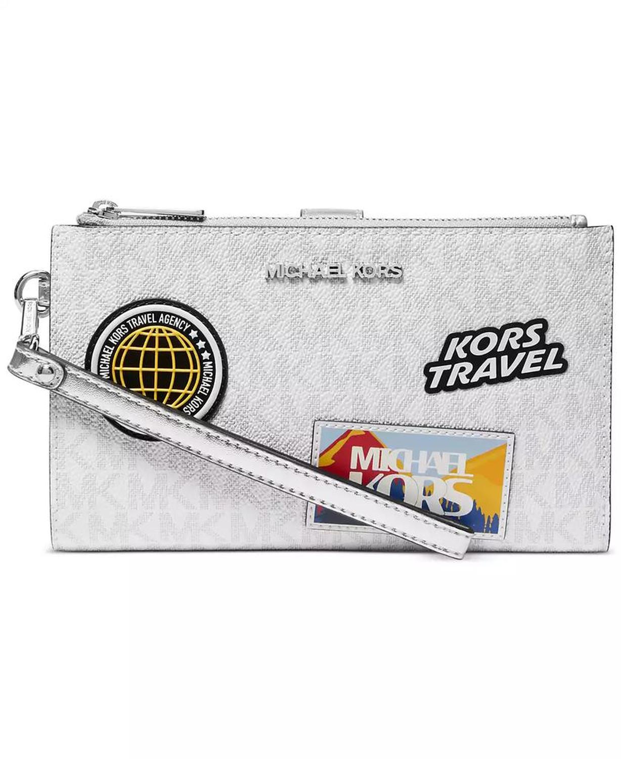 Jet Set Double Zip Wristlet