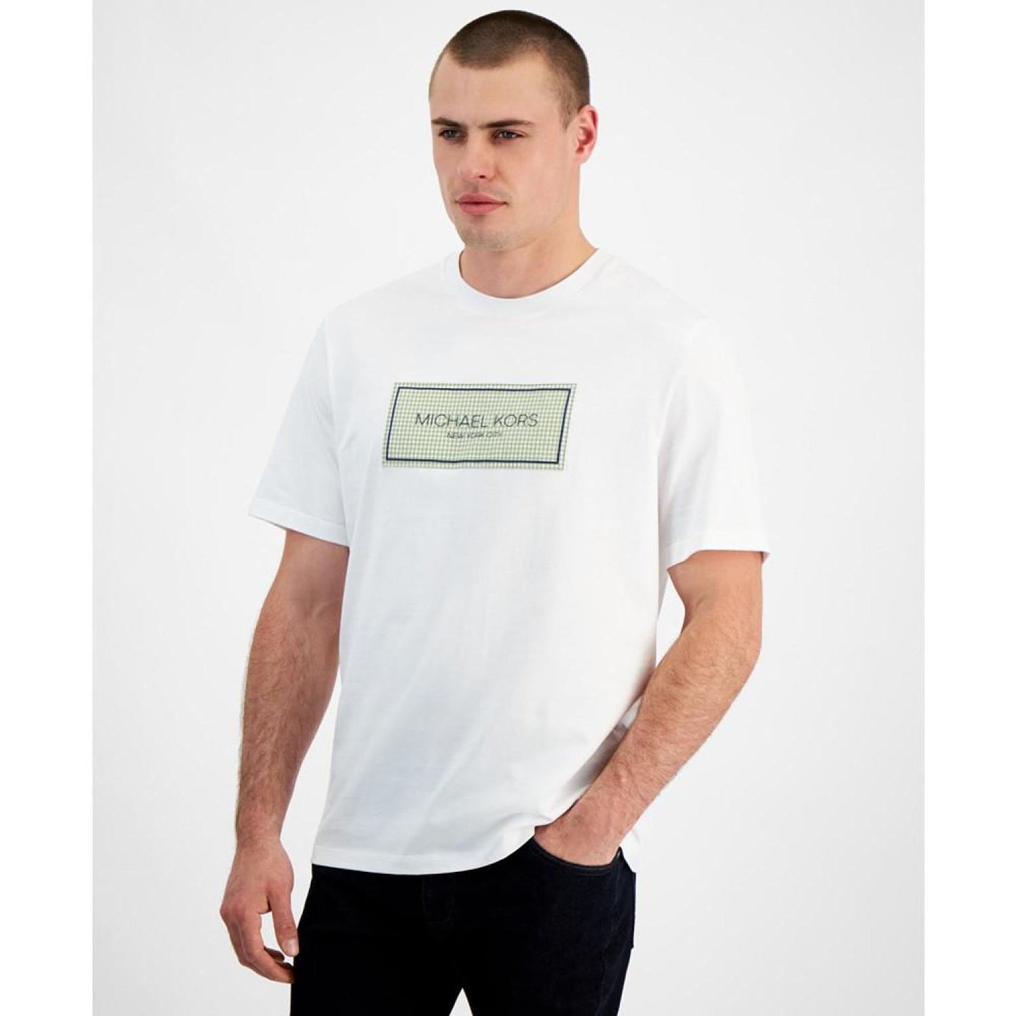 Men's Seersucker Label Logo T-Shirt