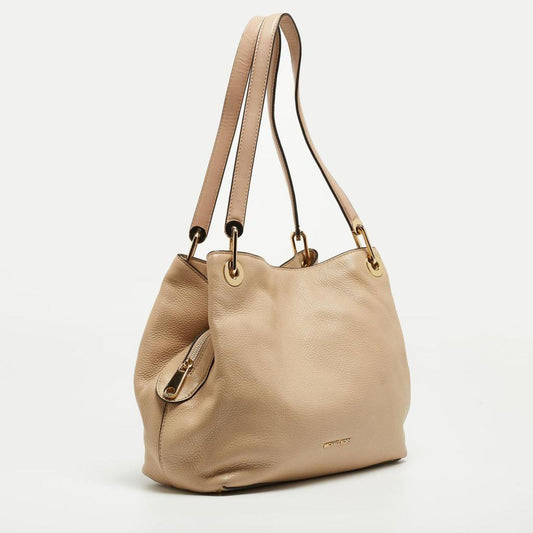 Michael Michael Kors Beige Leather Leighton Shoulder Bag