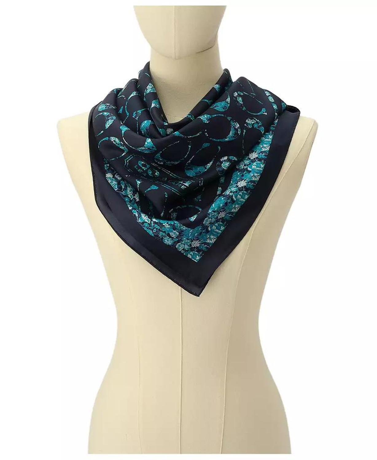 Women's Signature Rose Meadow Print Silk Square Scarf