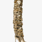 Kelsea Crackled Metallic Leather Slouchy Boot