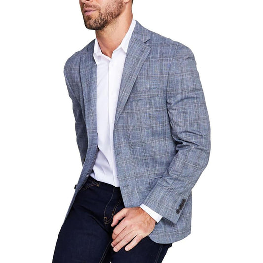 Mens Plaid Office Sportcoat