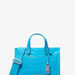 Gigi Small Crocodile Embossed Leather Messenger Bag