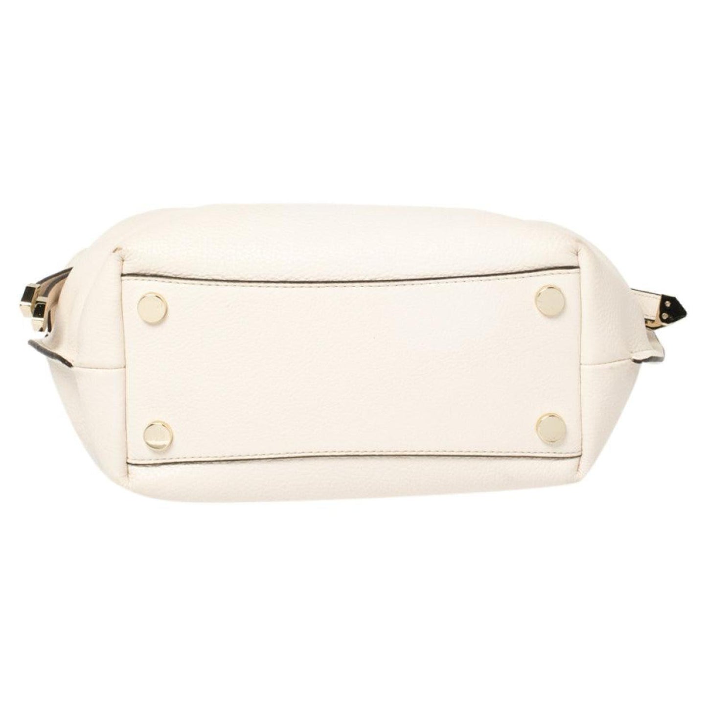 Michael Kors Cream Leather Greta Shoulder Bag