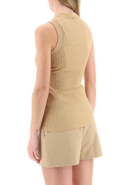 Sportmax Sleeveless Ribbed Knit Top