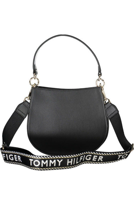 Tommy Hilfiger Black Polyester Women Handbag