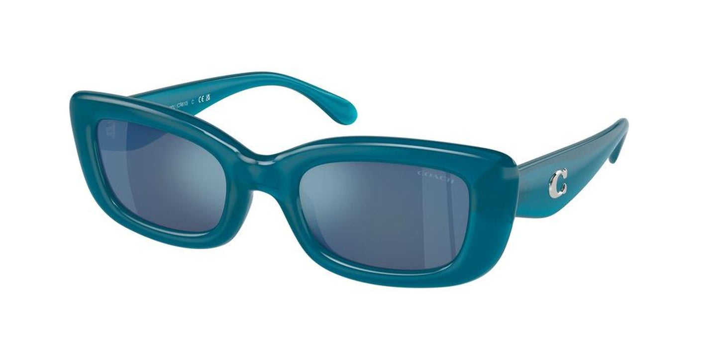 Coach Women's 51mm Milky Ocean Blue Sunglasses