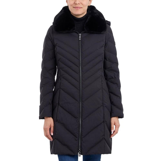 Women's Faux-Fur-Trim Hooded Puffer Coat, Created for Macy's