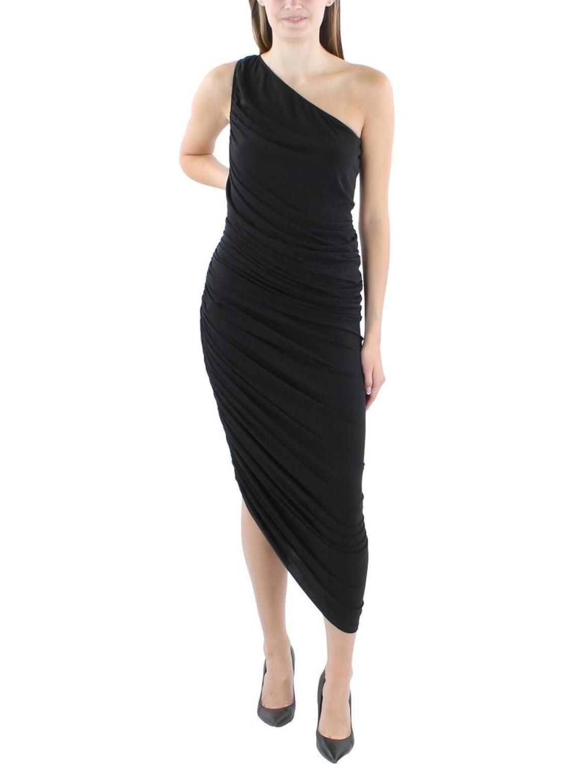 Womens Tea-Length Tight Bodycon Dress