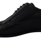 Dolce & Gabbana Elegant Black Leather Derby Shoes