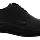 Dolce & Gabbana Elegant Black Leather Derby Shoes